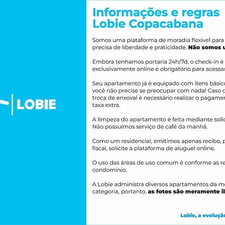 Ferienwohnung Lobie Copacabana Rio de Janeiro Exterior foto