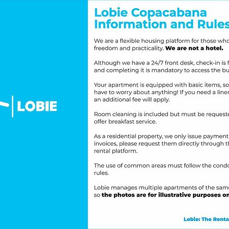 Ferienwohnung Lobie Copacabana Rio de Janeiro Exterior foto