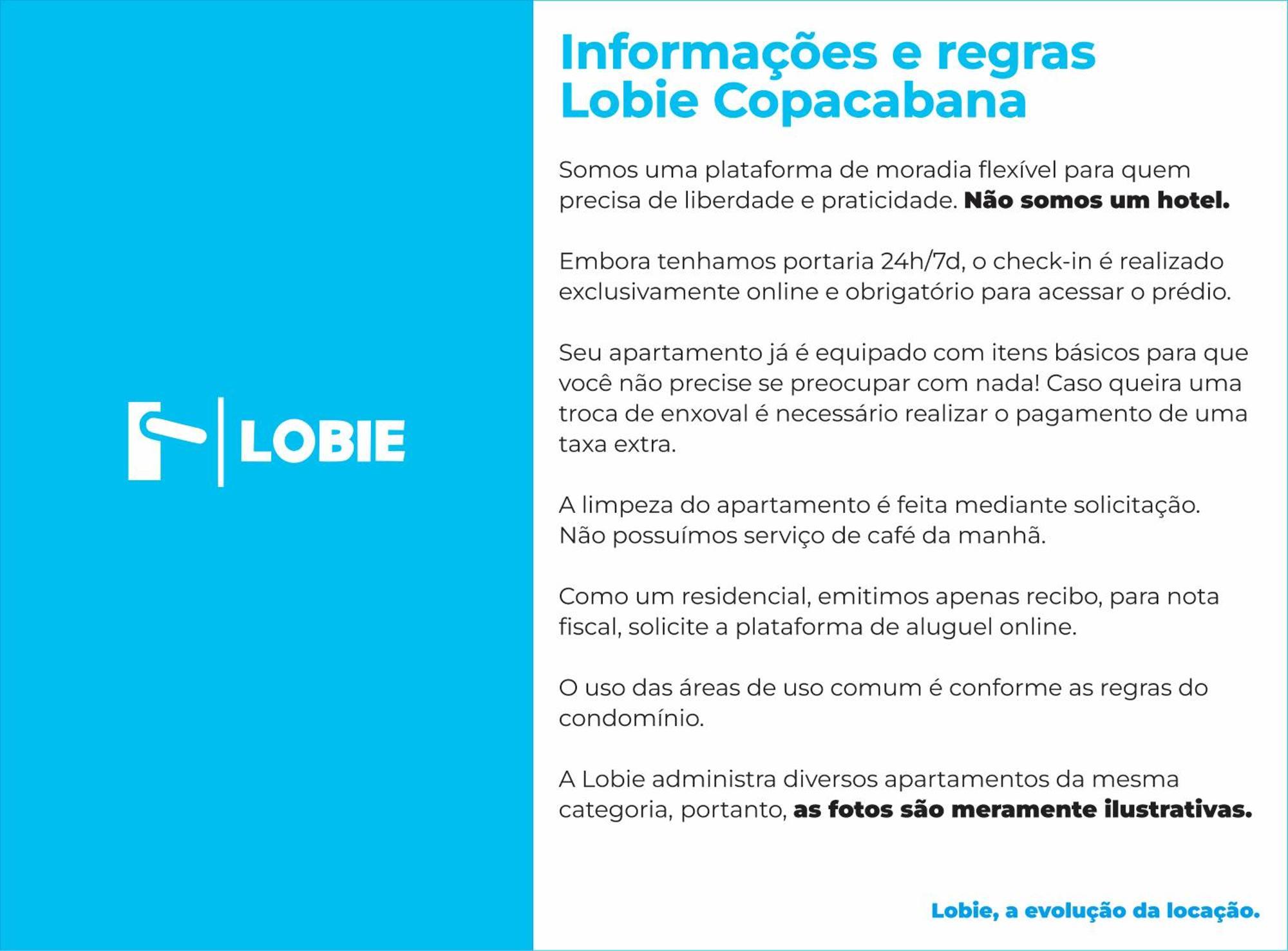 Ferienwohnung Lobie Copacabana Rio de Janeiro Exterior foto